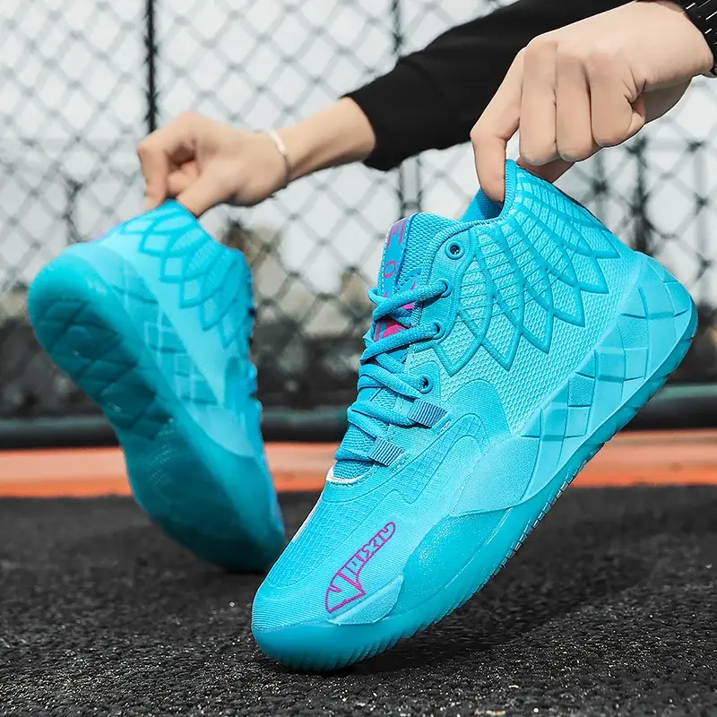Non-Slip 2024 New Outdoor Fitness Sports Fashion Running Shoes Cool Basketball Shoes Men's Comfortable Breathable Padded