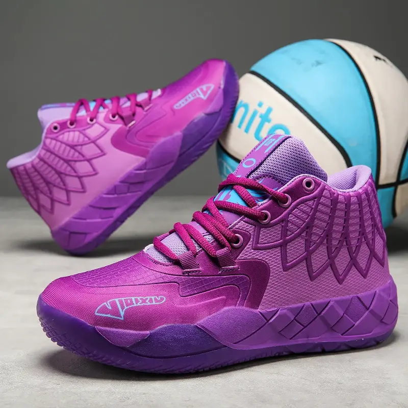 Non-Slip 2024 New Outdoor Fitness Sports Fashion Running Shoes Cool Basketball Shoes Men's Comfortable Breathable Padded