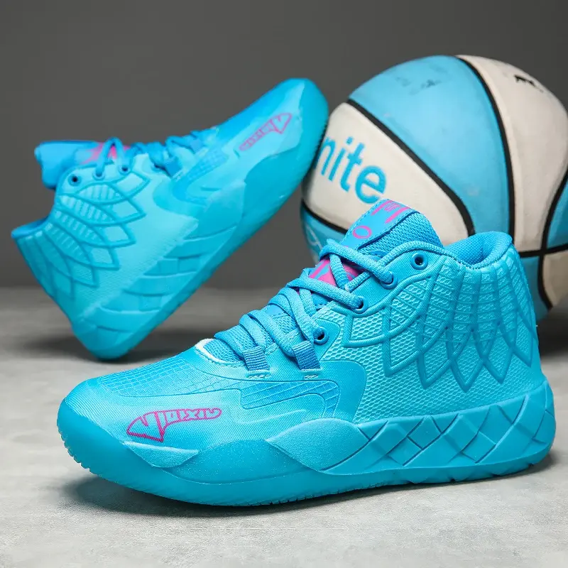 Non-Slip 2024 New Outdoor Fitness Sports Fashion Running Shoes Cool Basketball Shoes Men's Comfortable Breathable Padded