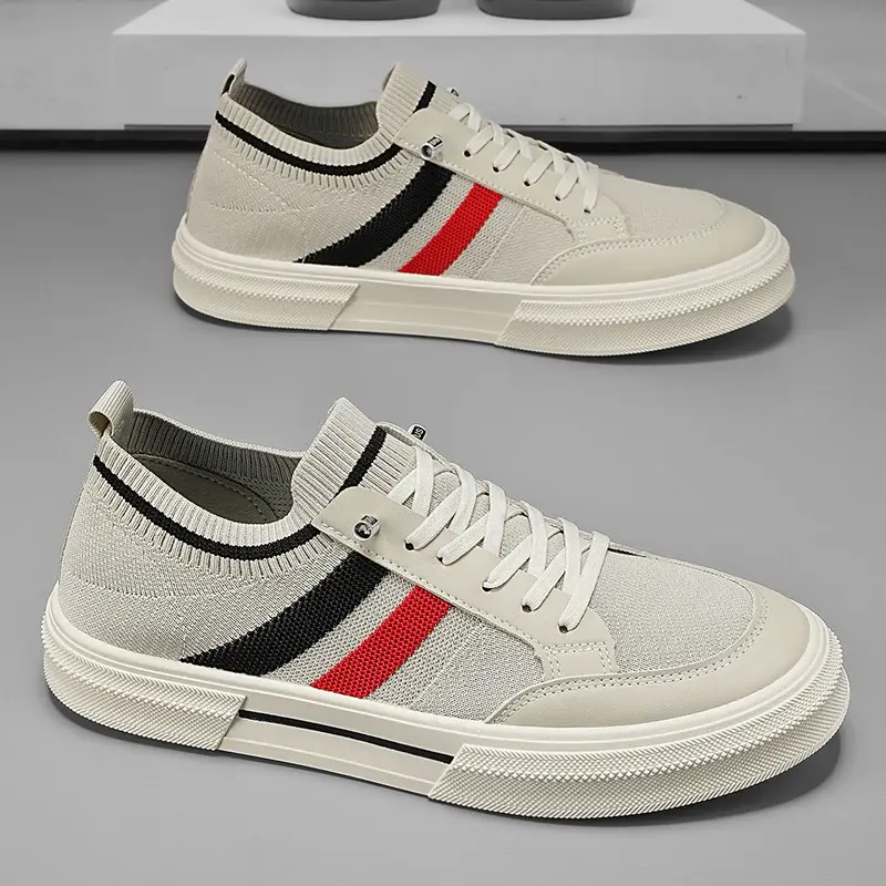 Men's Shoes 2025 Breathable Summer Mesh Board Shoes Soft Soled Casual Sports Shoes Youth Trend Sneakers Slip-on Canvas Shoe