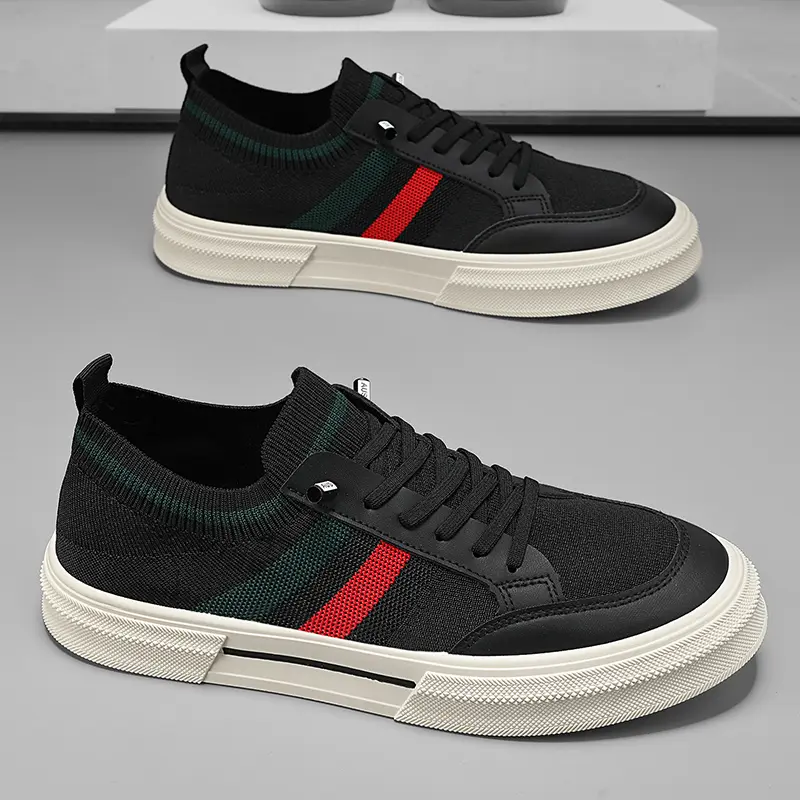 Men's Shoes 2025 Breathable Summer Mesh Board Shoes Soft Soled Casual Sports Shoes Youth Trend Sneakers Slip-on Canvas Shoe