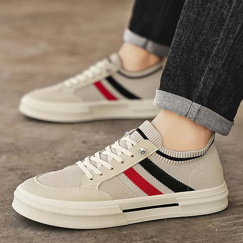 Men's Shoes 2025 Breathable Summer Mesh Board Shoes Soft Soled Casual Sports Shoes Youth Trend Sneakers Slip-on Canvas Shoe