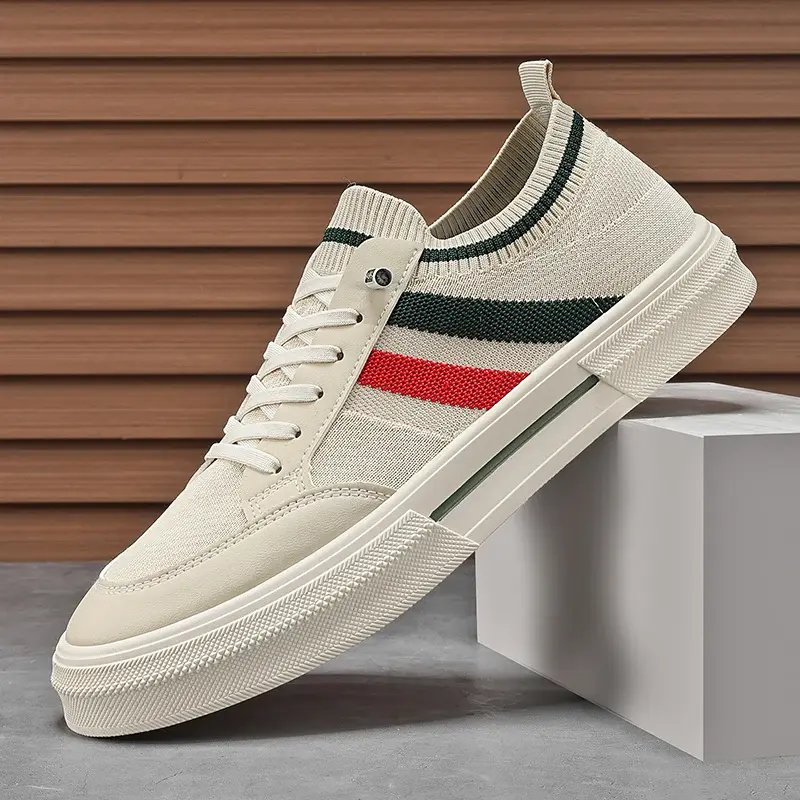 Men's Shoes 2025 Breathable Summer Mesh Board Shoes Soft Soled Casual Sports Shoes Youth Trend Sneakers Slip-on Canvas Shoe