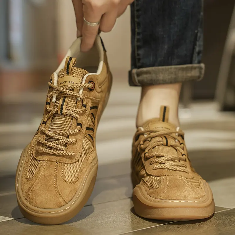 Men's Tennis Sneakers Flat Men's Fashion Color Mix Lace-up Vulcanized Shoes Spring and Summer Men's Outdoor Sneakers zapatillas