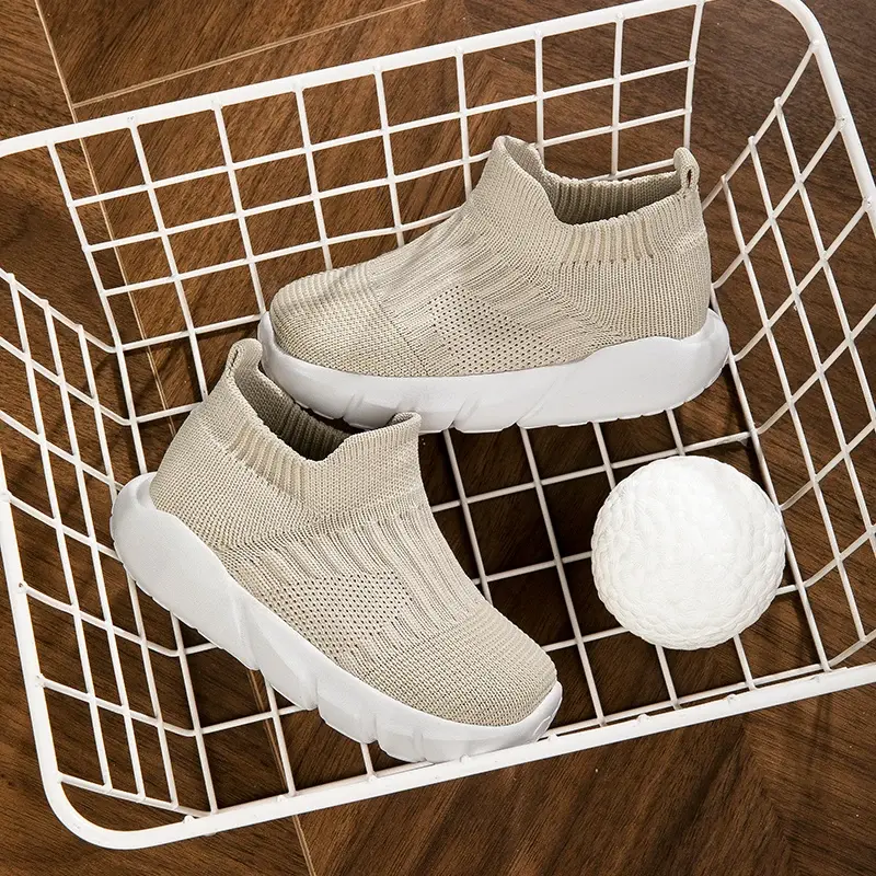 Knitted Fashion High Top Sneakers for Boys Girls Casual Sport Sock Sneakers New Kids Sock Shoes Zapatillas Niñas 2 A 8 Años