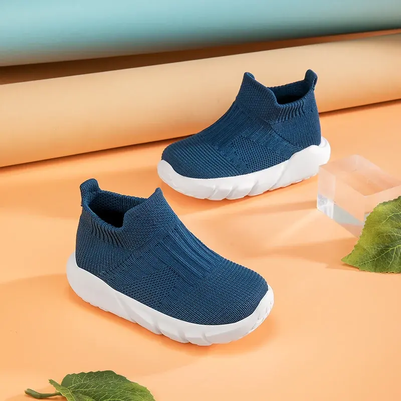 Knitted Fashion High Top Sneakers for Boys Girls Casual Sport Sock Sneakers New Kids Sock Shoes Zapatillas Niñas 2 A 8 Años