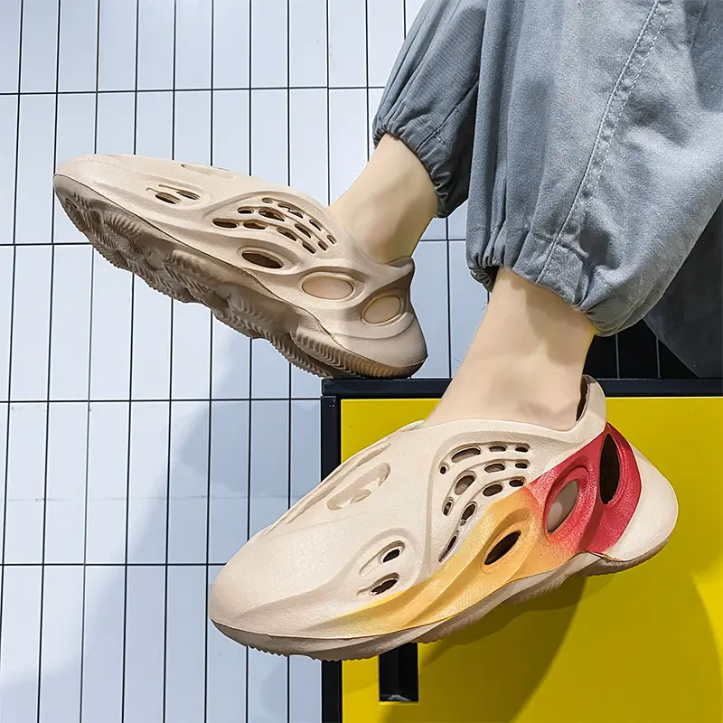 Fashion Mens Beach Sandals 47 Men Outdoor Sandals Slippers Beach Comfortable Thick Soft Sole Clogs Men Casual Shoes Garden Shoes