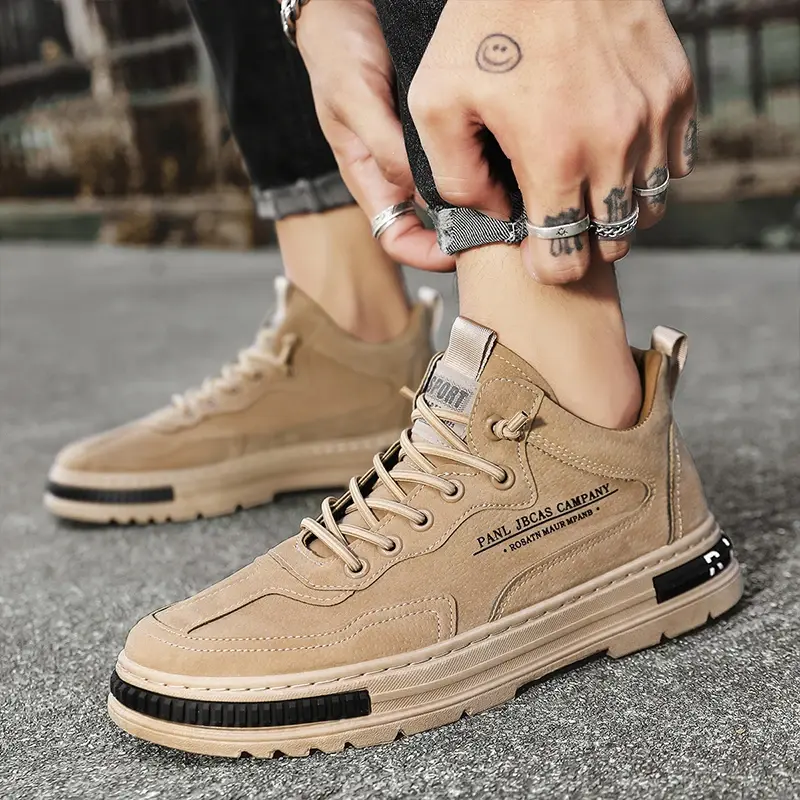 Mens Casual Summer Sneakers Outdoor Platform Hiking Shoes Fashion Luxury Leather Loafers Tennis Ankle Boots Flat Trainers 2025