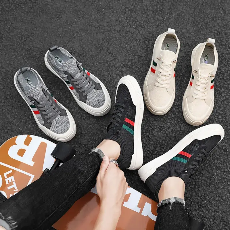 Fashion Sneakers for Men Luxury Light Mesh Breathable Outdoor Walking Loafers Male Flats Men‘s Casual Shoes Zapatos Para Hombres