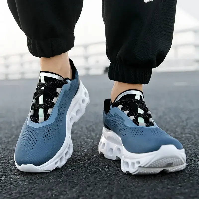 Men's Cushioning Running Shoes Outdoor Travel Walking Shoes Lightweight Athletic Casual Sneakers Male Non-Slip Sports Shoes