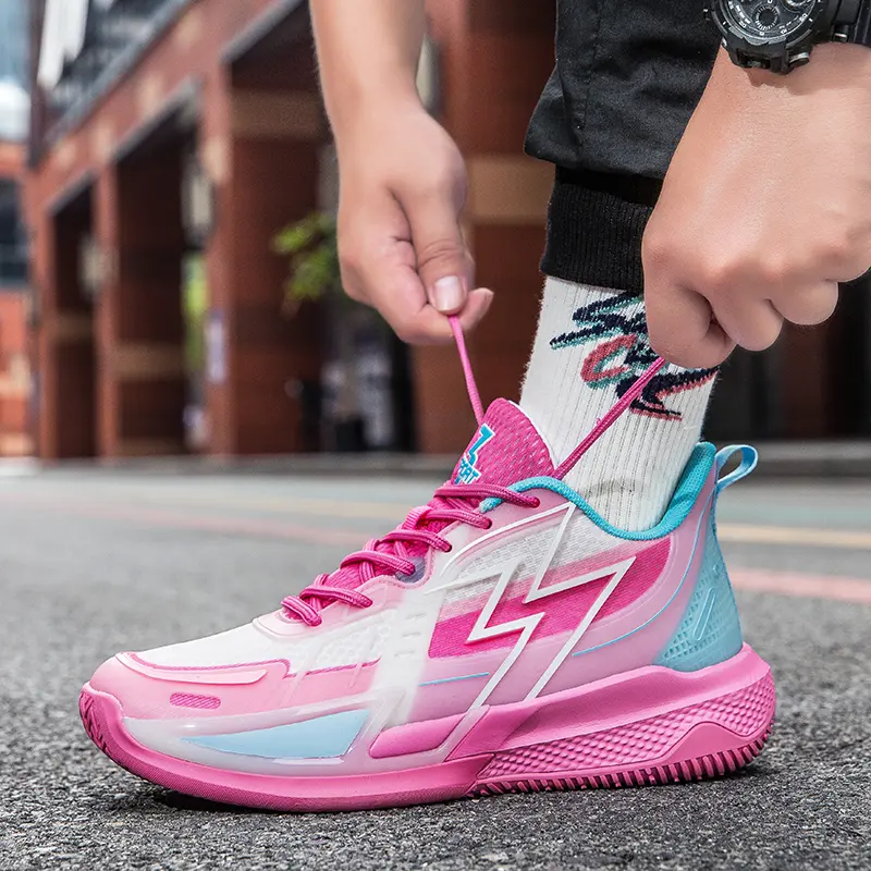 Men's Comfortable Breathable Padded Non-Slip 2024 New Outdoor Fitness Sports Fashion Running ShoesCool Basketball Shoes