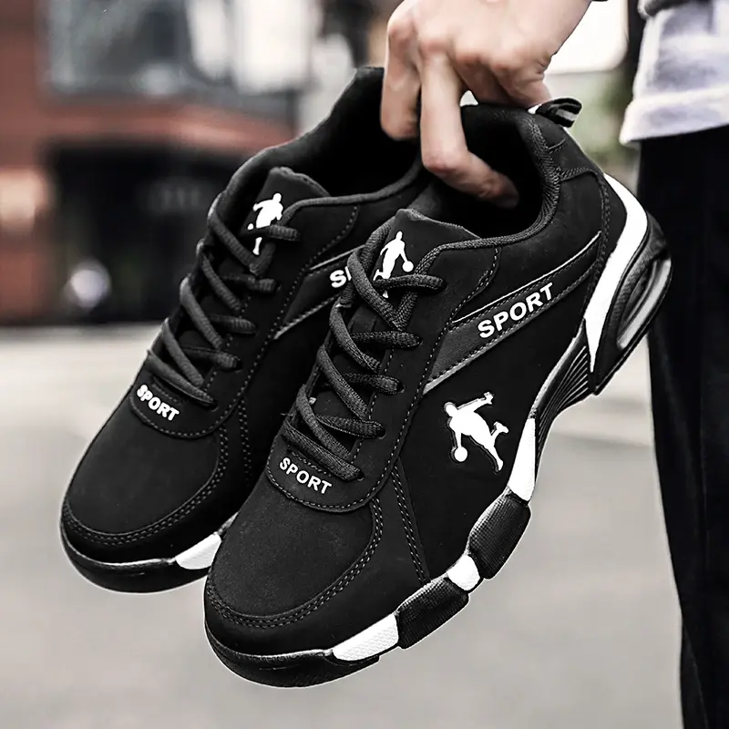 Outdoor Men's Running Sneakers Male Jogging TrainersTenis Masculino Zapatillas Hombre Comfortable Leather Mesh Walking Shoes