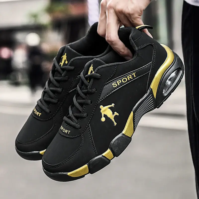 Outdoor Men's Running Sneakers Male Jogging TrainersTenis Masculino Zapatillas Hombre Comfortable Leather Mesh Walking Shoes