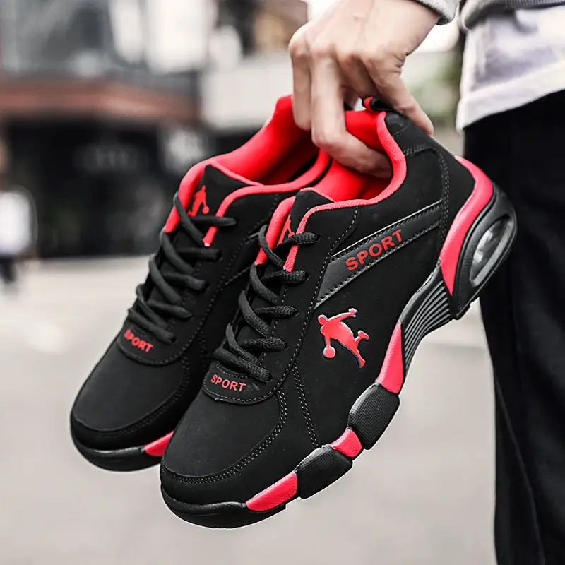 Outdoor Men's Running Sneakers Male Jogging TrainersTenis Masculino Zapatillas Hombre Comfortable Leather Mesh Walking Shoes