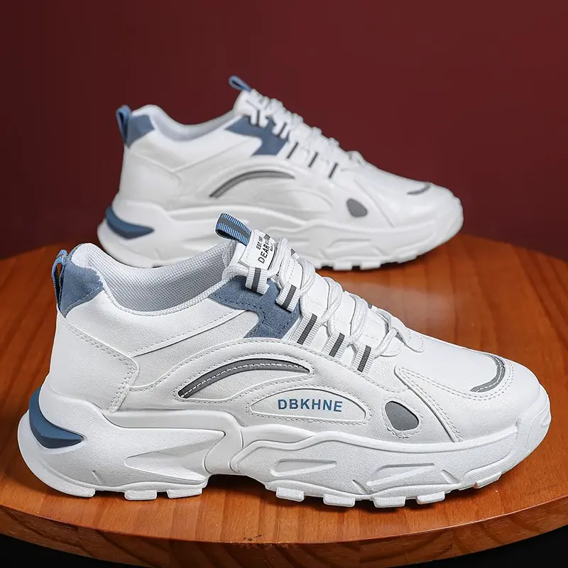 Casual Running Height Increasing Trendy Low Cut Thick Sole Spring Season Men Sport Shoes Versatile Skate Shoes