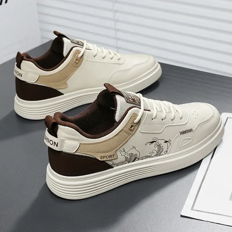 Sneakers Fashion Men Shoes Brand White Male Casual Shoes Platform Vulcanized Shoes Student Versatile Zapato Para Hombre Chunky