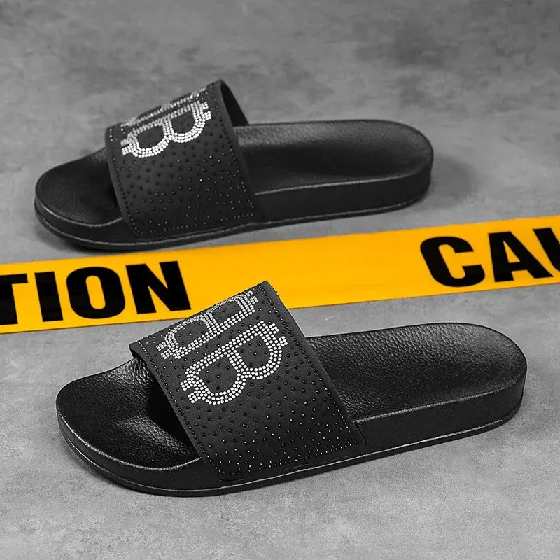 Summer Fashion Home Slippers Soft Sole Durable Plus Size Men's Shoes Outdoor Casual Beach Shoes Mens Lightweight Indoor Slippers