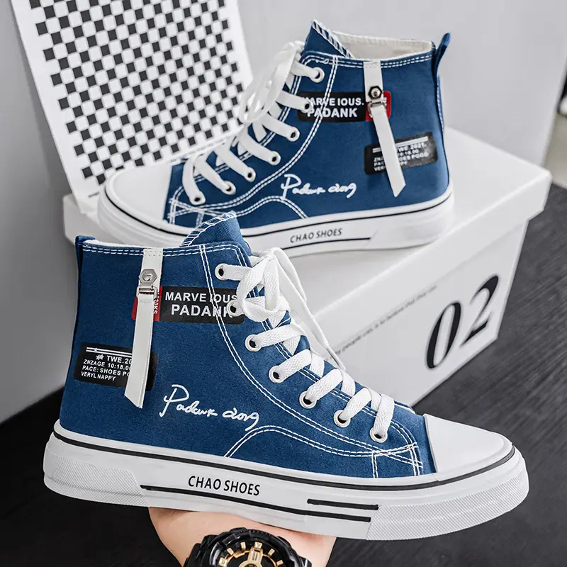 Men Sneakers Men Shoes Vulcanize Canvas Shoes High Top Sport Shoes Casual Breathable Platform Shoes Man Trainers Tenis Masculino