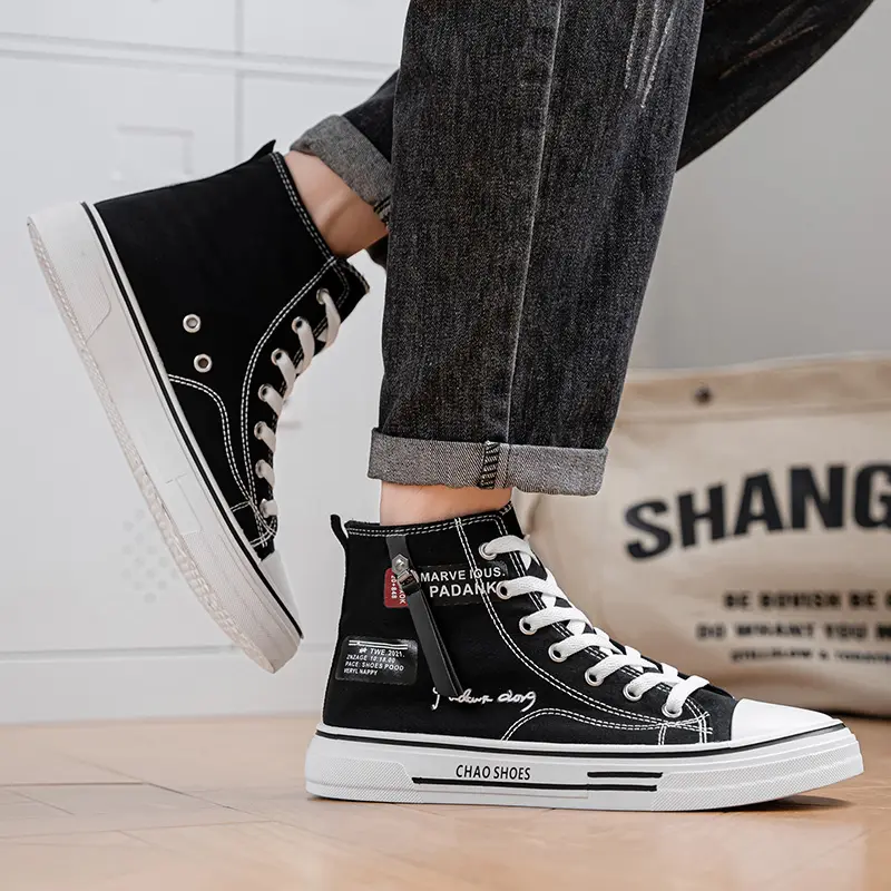 Men Sneakers Men Shoes Vulcanize Canvas Shoes High Top Sport Shoes Casual Breathable Platform Shoes Man Trainers Tenis Masculino