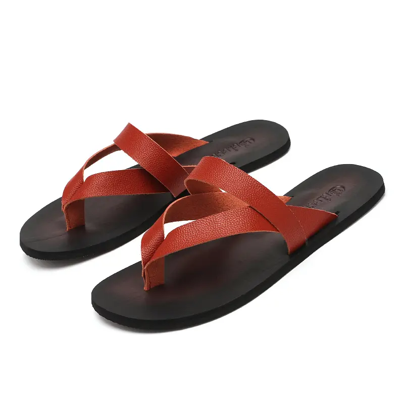 Men Slippers Outside Indoor Beach Style Non-slip Soft Light Summer Breathable Fashion Casual Sandals Flat with Plus Size 46 47