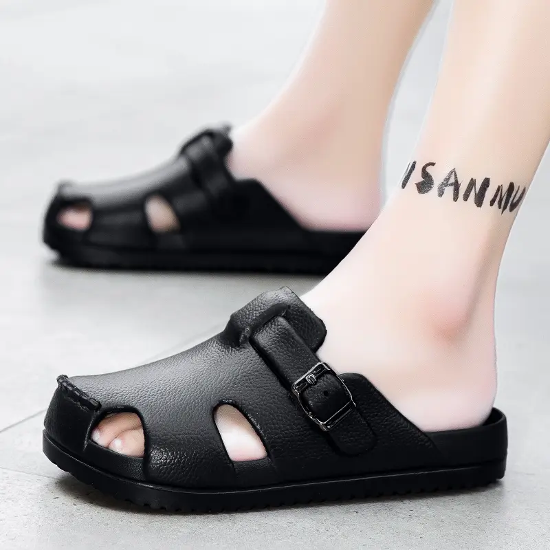 Summer Men Massage Slippers Sides 2025 Outdoor Sandals Beach Casual Shoes Soft Sole Slides Men Flip-flops Men's Sandals Comfy