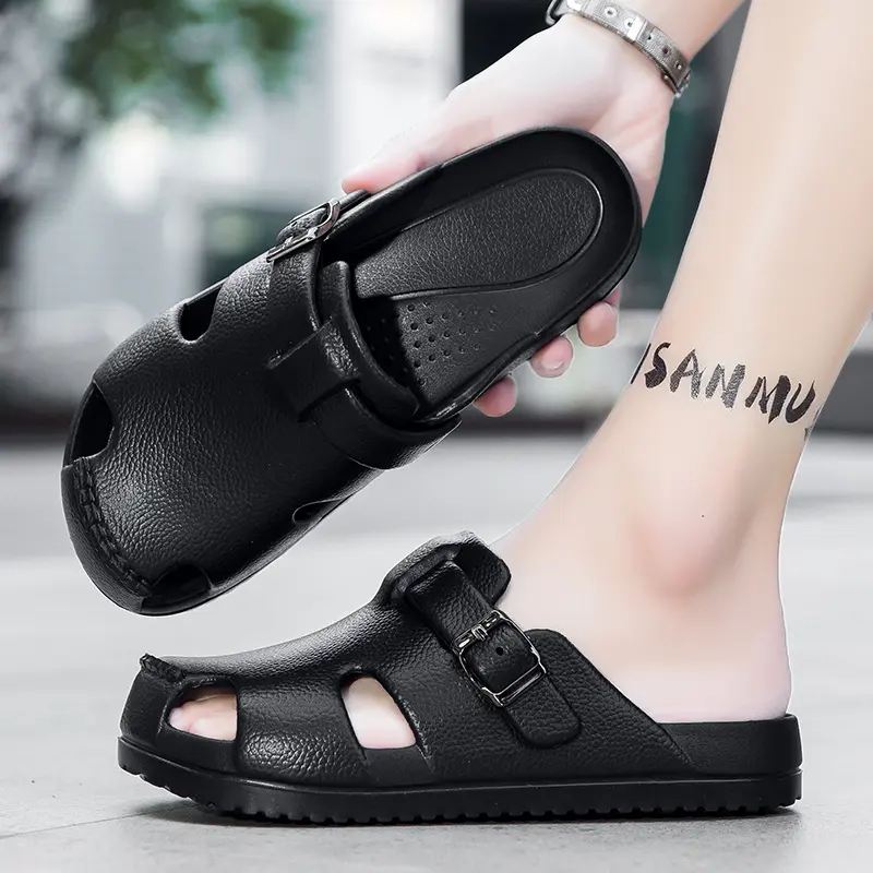Summer Men Massage Slippers Sides 2025 Outdoor Sandals Beach Casual Shoes Soft Sole Slides Men Flip-flops Men's Sandals Comfy