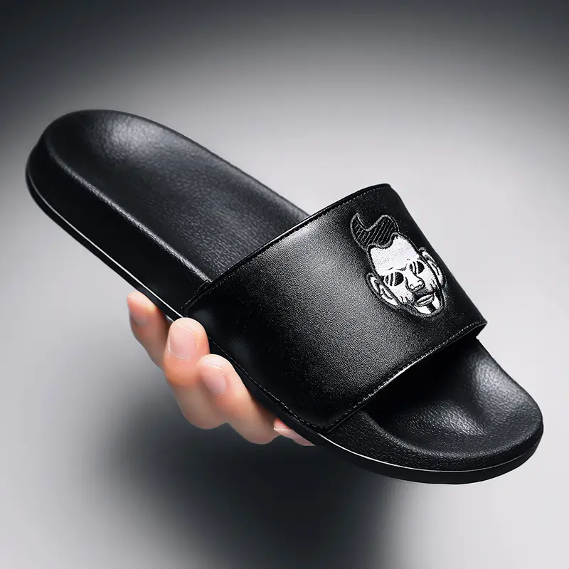 Summer Men Slippers Indoor Outdoor Casual Non-slip Beach Shoes For Women Breathable Home-based Shoe Large Size 39-44