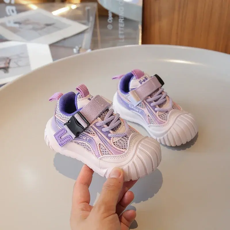 Baby Girls Anti Slip Soft Sole Toddler Kids Shoes Breathable Mesh Infant Walking Shoes Boys Sneakers Children Casual Shoes