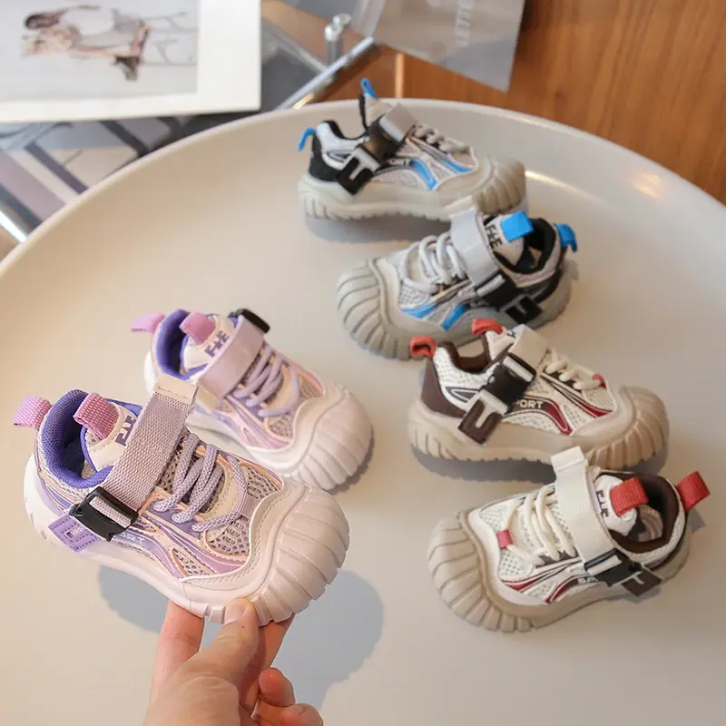 Baby Girls Anti Slip Soft Sole Toddler Kids Shoes Breathable Mesh Infant Walking Shoes Boys Sneakers Children Casual Shoes