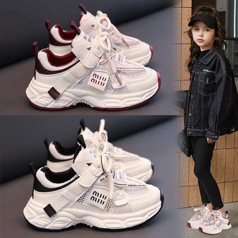 Kids Mesh Breathable Sports Shoe Lightweight Versatile Infant Boys Girls Baby Casual Shoes Spring Summer Children Running Shoes