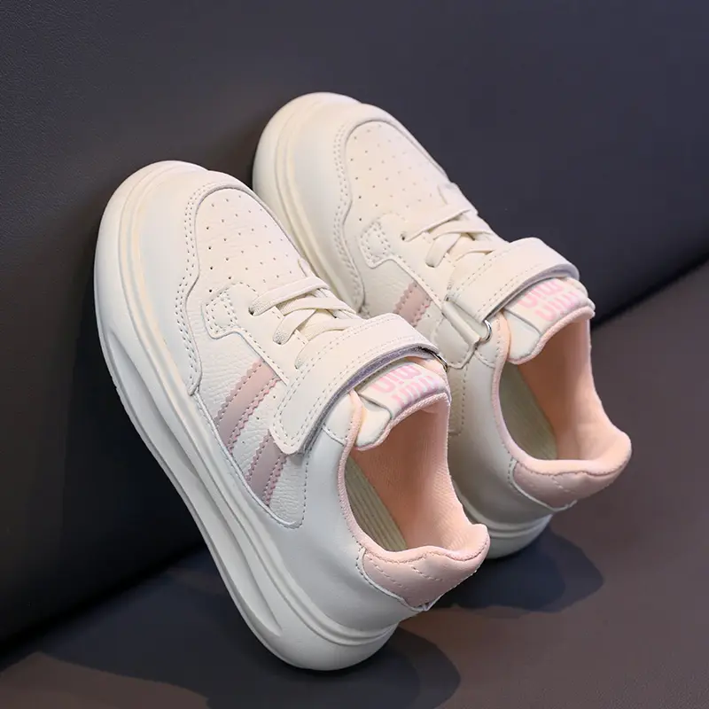 Children's Breathable Sneakers Toddler Outdoor Sneakers Kids Fashion Design Black White Non-slip Casual Shoes for Boys Girls