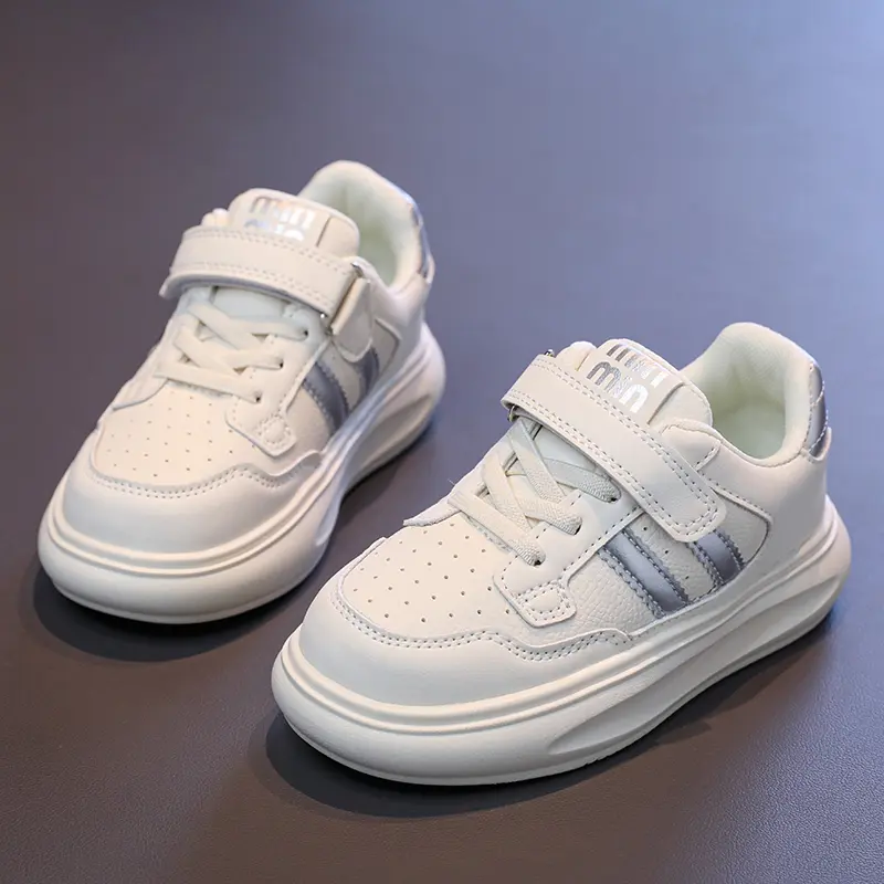 Children's Breathable Sneakers Toddler Outdoor Sneakers Kids Fashion Design Black White Non-slip Casual Shoes for Boys Girls