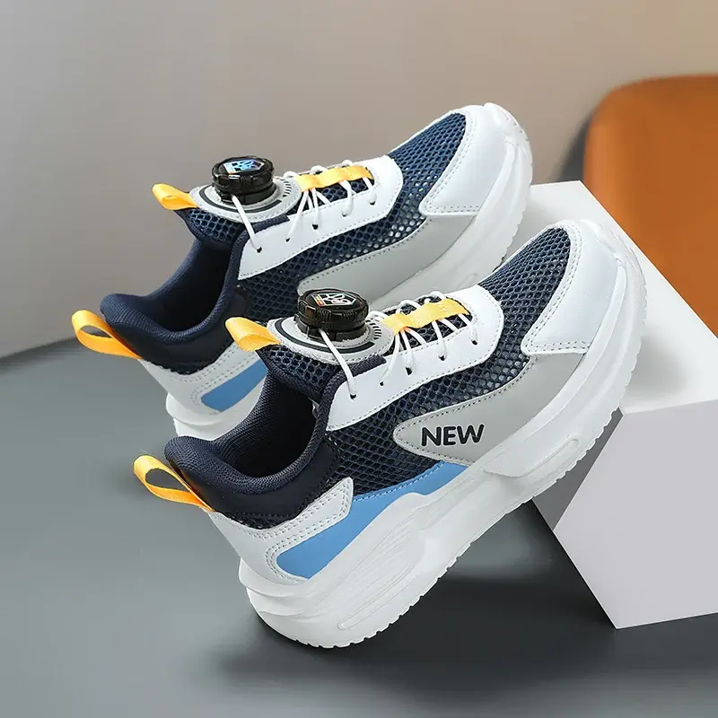Children Lightweight Students School Summer Air Mesh Kids Shoe for Boys Sports Breathable Sneaker Size 28-39 Casual Shoes