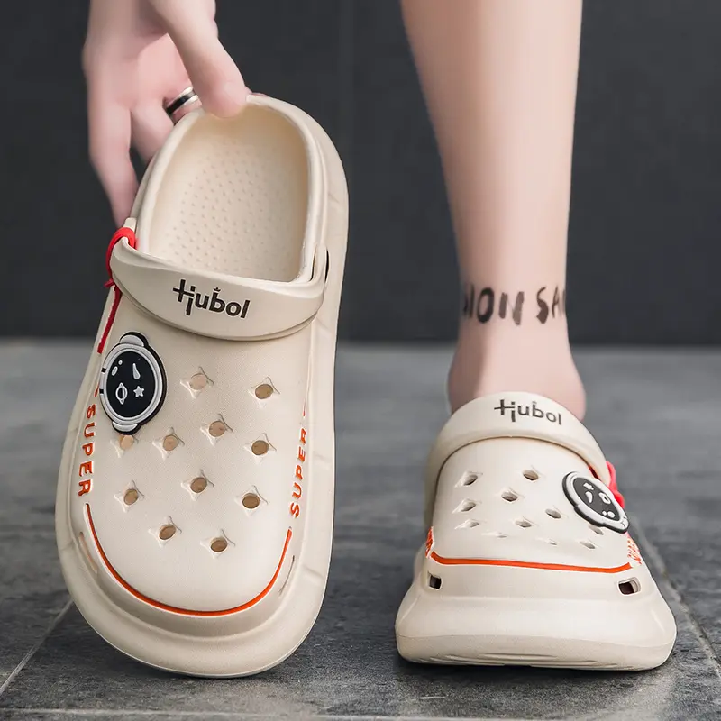 Unisex Casual Slippers Men Clogs Garden Lightweight Non Slip Slides Women Slippers Hollow Out Beach Sandals Adult Sandalias Homb