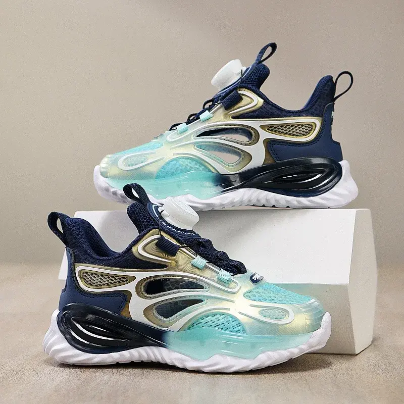 Trendy Casual Sports Shoes for Kids Running Shoes for Girls Children's Breathable Mesh Soft Anti Slip Wear-resistant Sneakers