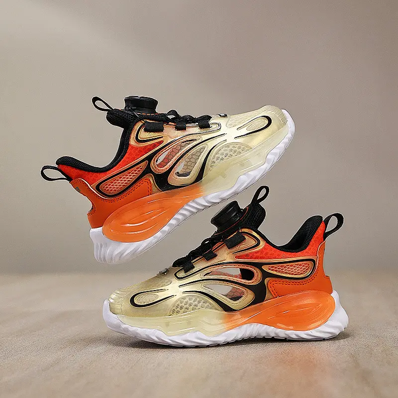 Trendy Casual Sports Shoes for Kids Running Shoes for Girls Children's Breathable Mesh Soft Anti Slip Wear-resistant Sneakers