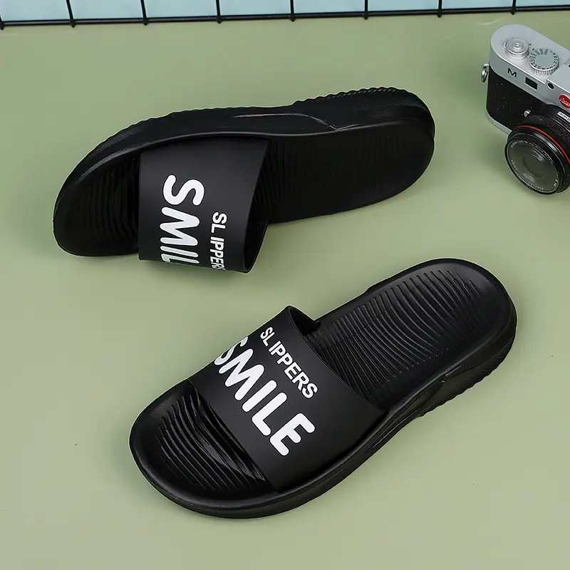 Summer Men Slippers Indoor Home Slides Bathroom Shoes Outdoor Garden Shoes Massage Clogs Male Beach Slippers Flip-Flops Mules 45