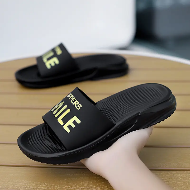 Summer Men Slippers Indoor Home Slides Bathroom Shoes Outdoor Garden Shoes Massage Clogs Male Beach Slippers Flip-Flops Mules 45
