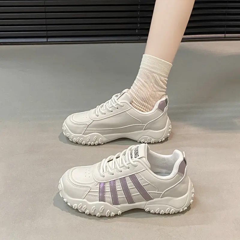 Women's Lightweight Comfortable Walking Sneakers Fashionable Summer Breathable Mesh Sporty Casual Thick Bottom Dad Shoes