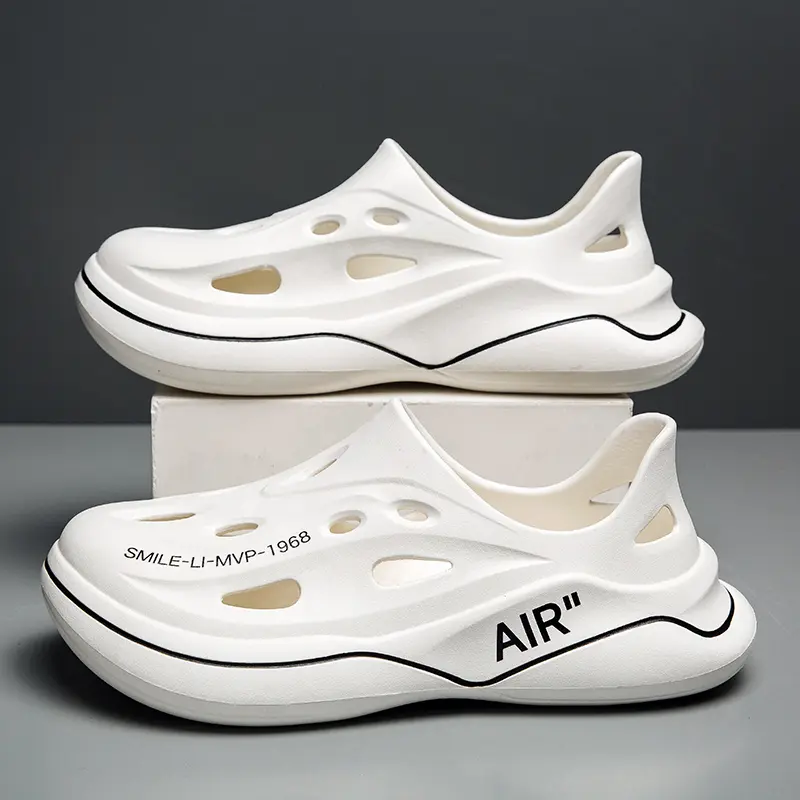 2025 Summer New Light Sandals EVA Soft Sole Thick Sole Increase Shoes Men's Non-slip Trend Korean Version of Baotou Beach Shoes