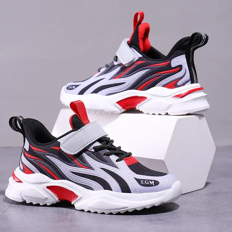 Original Outdoor Sports Tennis Shoes for Children Fashion Lightweight Kids Sneakers Mesh Breathable Non-slip Running Shoes