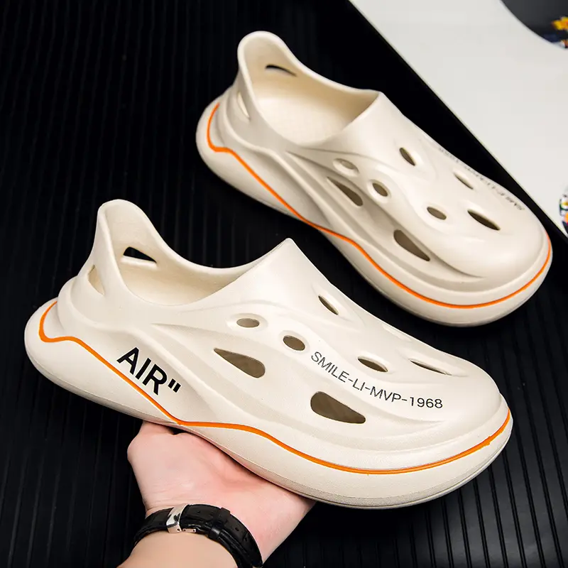 2025 Summer New Light Sandals EVA Soft Sole Thick Sole Increase Shoes Men's Non-slip Trend Korean Version of Baotou Beach Shoes