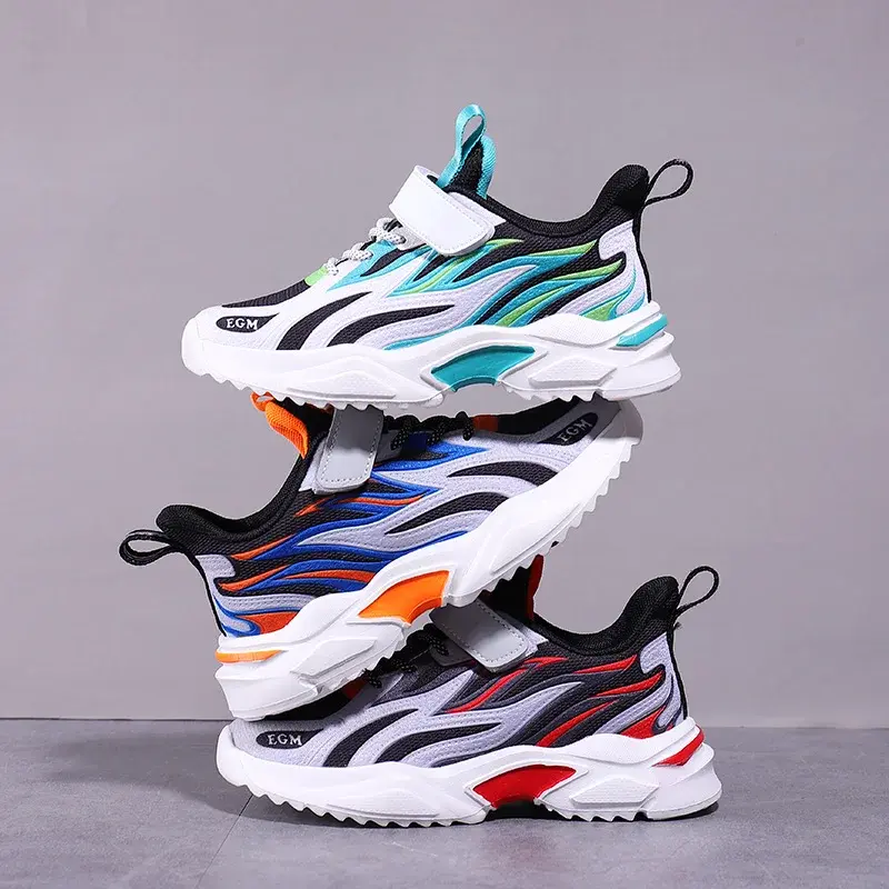 Original Outdoor Sports Tennis Shoes for Children Fashion Lightweight Kids Sneakers Mesh Breathable Non-slip Running Shoes