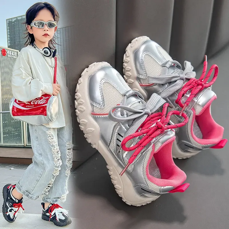 Ultra Boys' And Girls' Running Shoes Lightweight Soft Bottom Breathable Mesh Summer New Style Children's Sports Shoes tenis