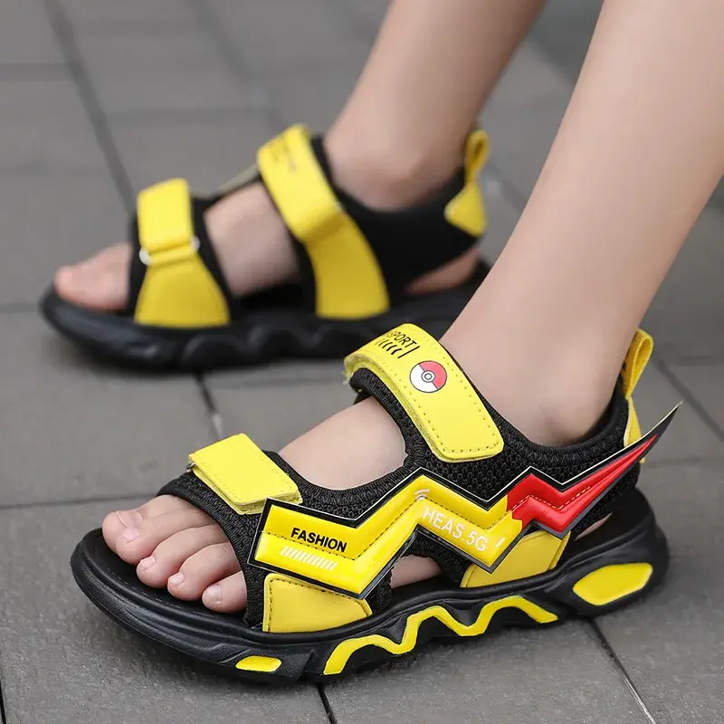 2025 Summer Light Breathable Sandals Boys Non-slip Teenager Tennis Shoes Baby Sandals Kids Cartoon Jelly Shoes Kids Casual Shoes
