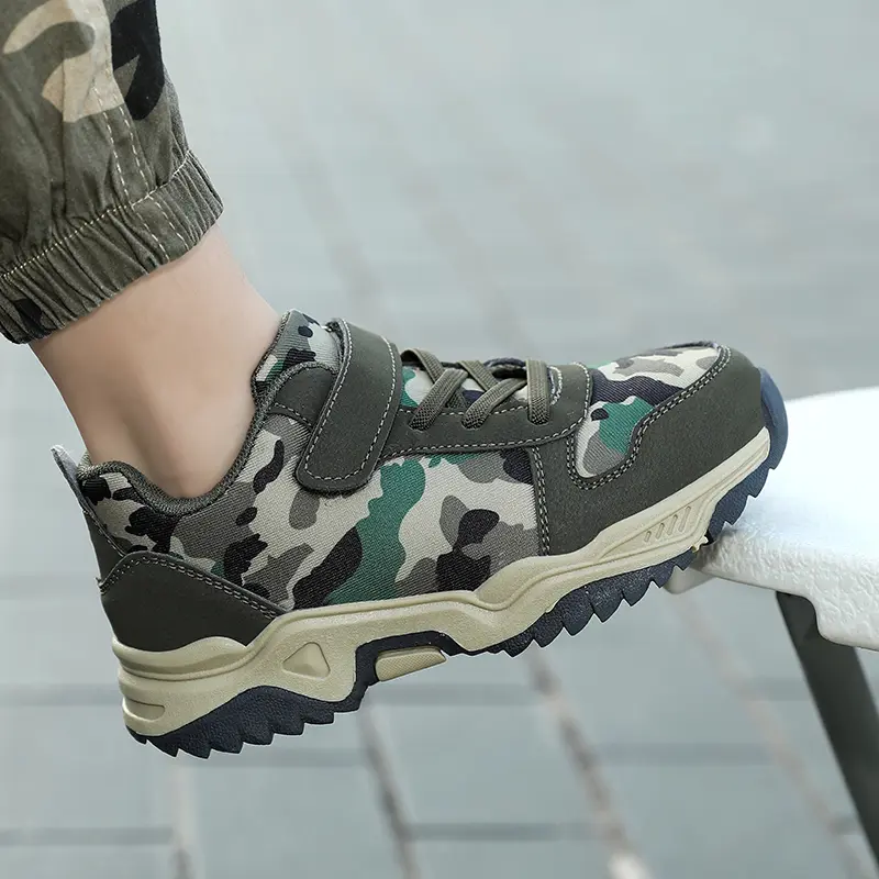 Brand Kids Sports Tennis Shoes Breathable Mesh Boys Girls Running Shoes Outdoor Casual Shoes Summer Children Camouflage Sneakers