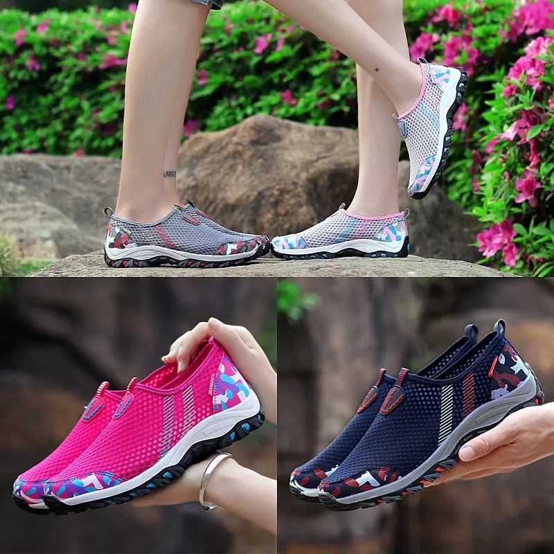 Fashion Summer Shoes Men Casual Shoes Mesh outdoor Breathable Slip-on Flats Men Sneakers Comfortable Water Loafers Zapatillas