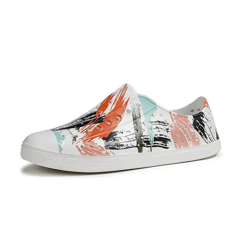 Summer Sandals for Women Fashion Couple Graffiti Casual Flat Sport Sandalias Outdoor Beach Non-slip Breathable Shoes 2023