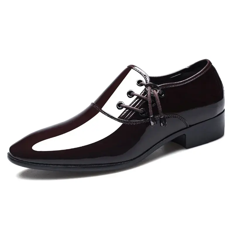 Shoes Men Leather Shoes Business Dress Shoes All-Match Casual Shock-Absorbing Footwear Wear-Resistant Plus Size Chaussure Homme