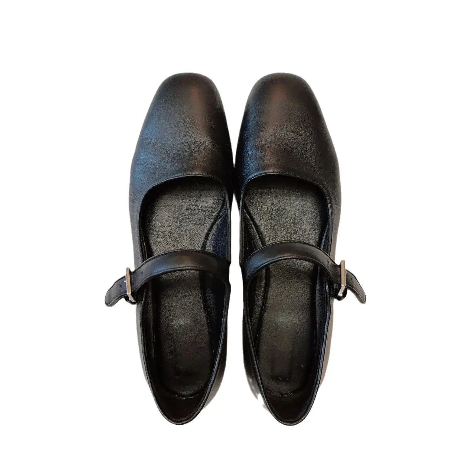 Women Soft-soled Leather Mary Jane Shoes Spring Shallow Shoes New Designe Elegant Dress Shoes Chunky Pumps Zapatillas Mujer